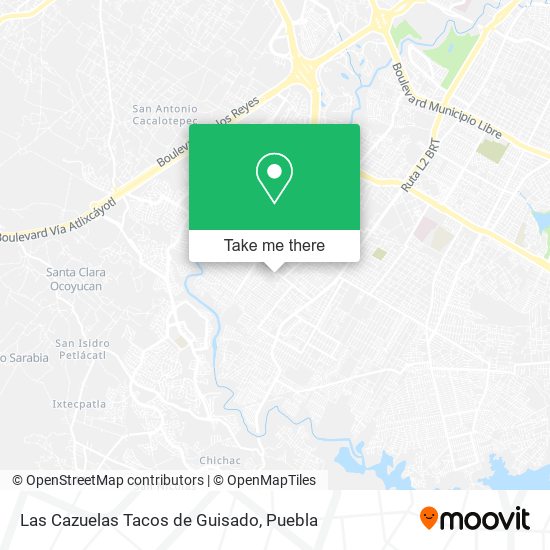 Las Cazuelas Tacos de Guisado map