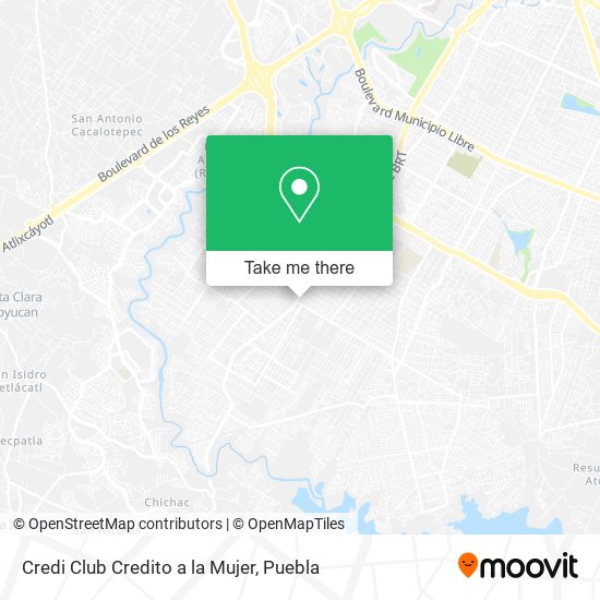Mapa de Credi Club Credito a la Mujer