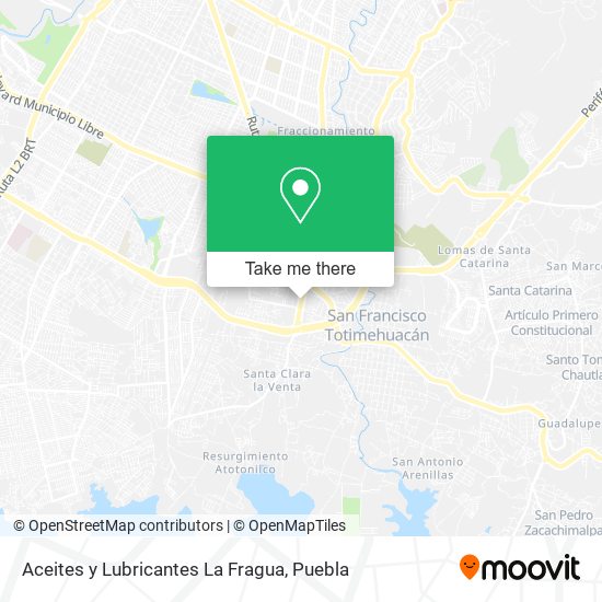 Mapa de Aceites y Lubricantes La Fragua