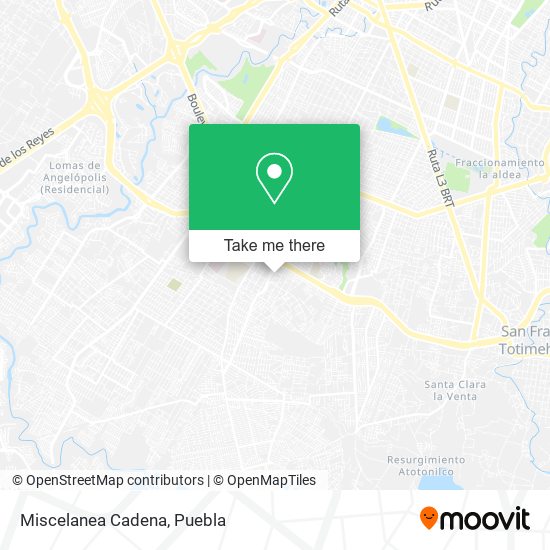 Mapa de Miscelanea Cadena