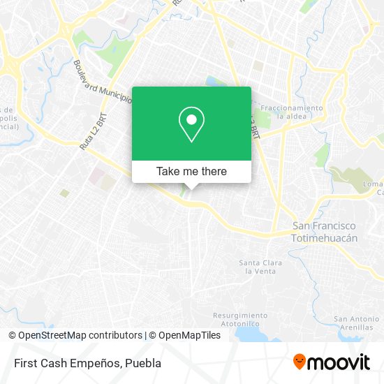 Mapa de First Cash Empeños