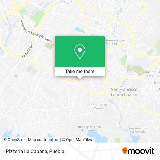 Pizzeria La Cabaña map