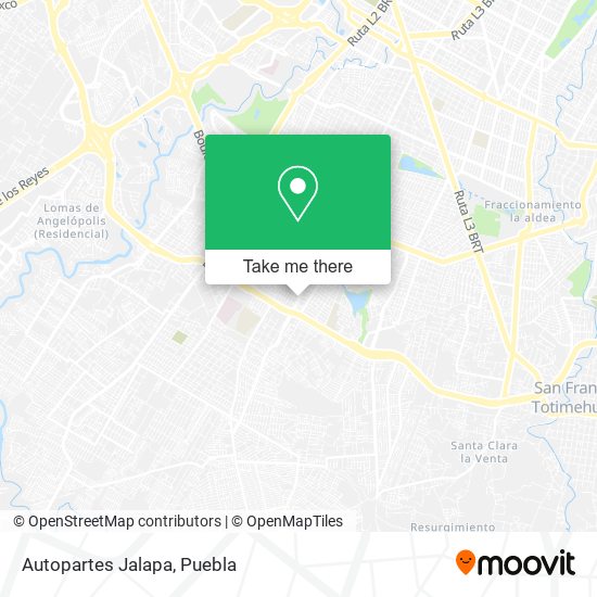 Autopartes Jalapa map
