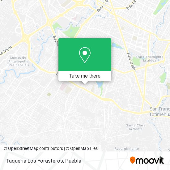 Taqueria Los Forasteros map