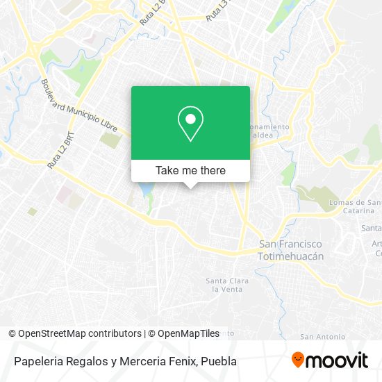Papeleria Regalos y Merceria Fenix map