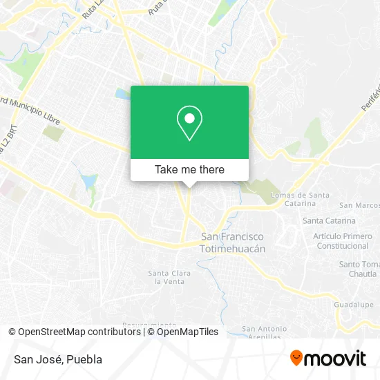 Mapa de San José