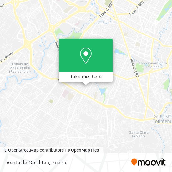 Mapa de Venta de Gorditas