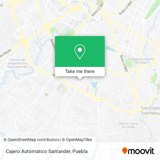 Cajero Automático Santander map