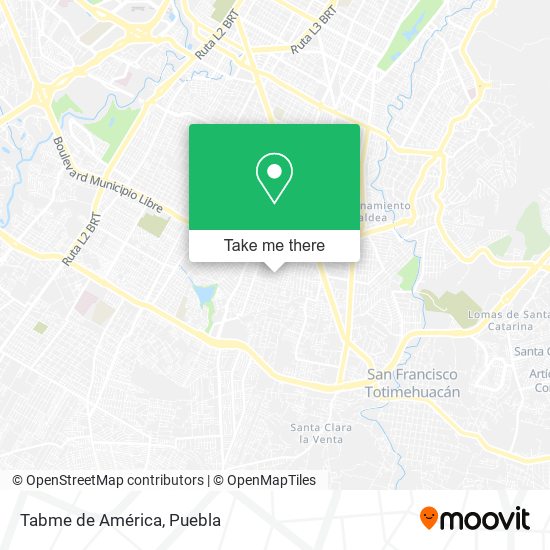 Mapa de Tabme de América