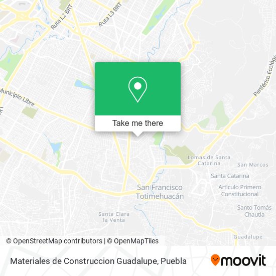 Materiales de Construccion Guadalupe map