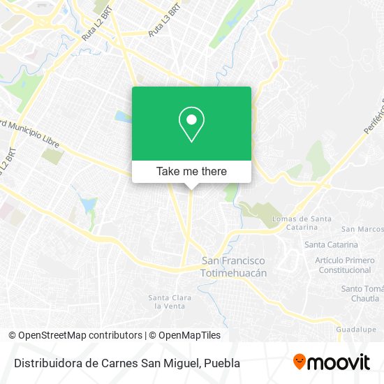 Distribuidora de Carnes San Miguel map