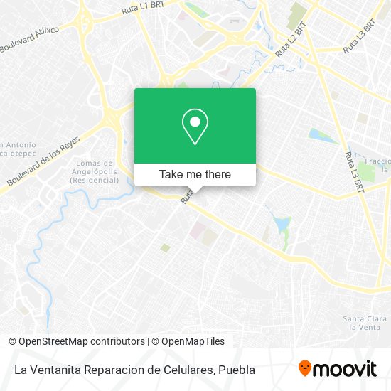 La Ventanita Reparacion de Celulares map