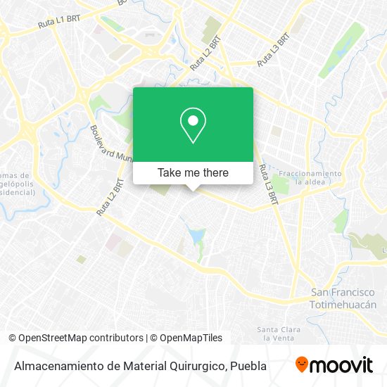 Almacenamiento de Material Quirurgico map