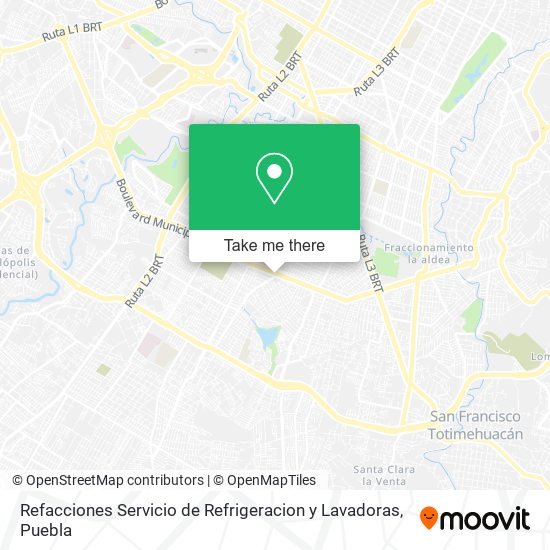 Refacciones Servicio de Refrigeracion y Lavadoras map