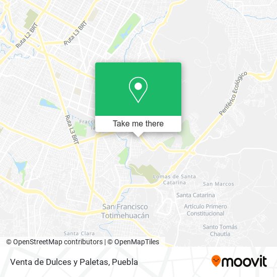 Venta de Dulces y Paletas map