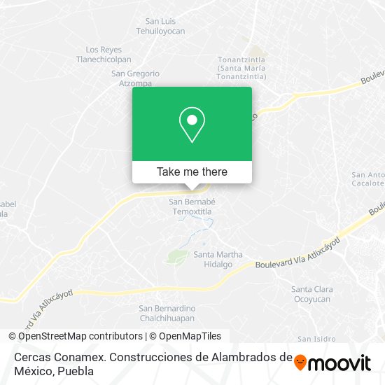 Cercas Conamex. Construcciones de Alambrados de México map