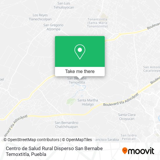 Centro de Salud Rural Disperso San Bernabe Temoxtitla map