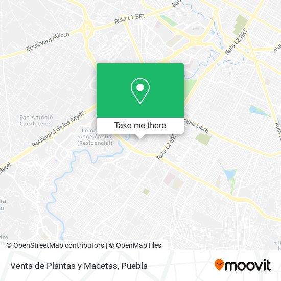 Venta de Plantas y Macetas map