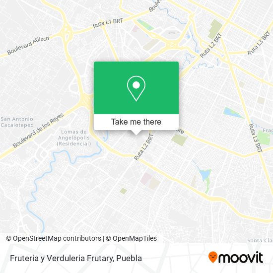 Fruteria y Verduleria Frutary map