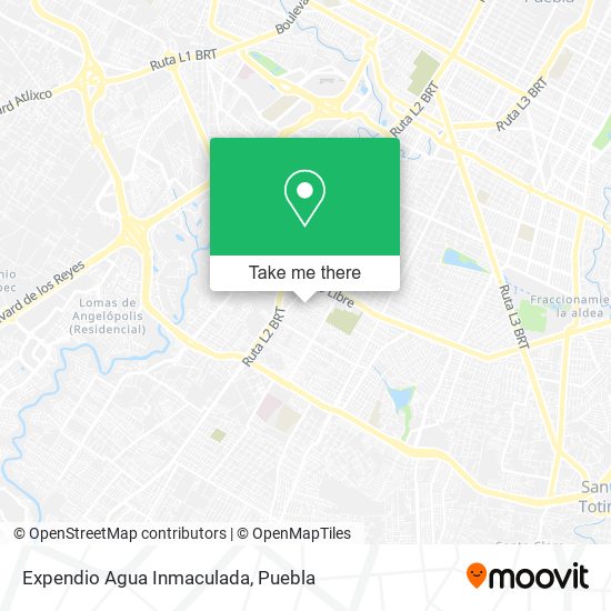 Expendio Agua Inmaculada map