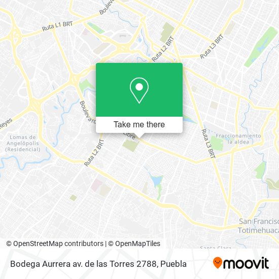 Bodega Aurrera av. de las Torres 2788 map