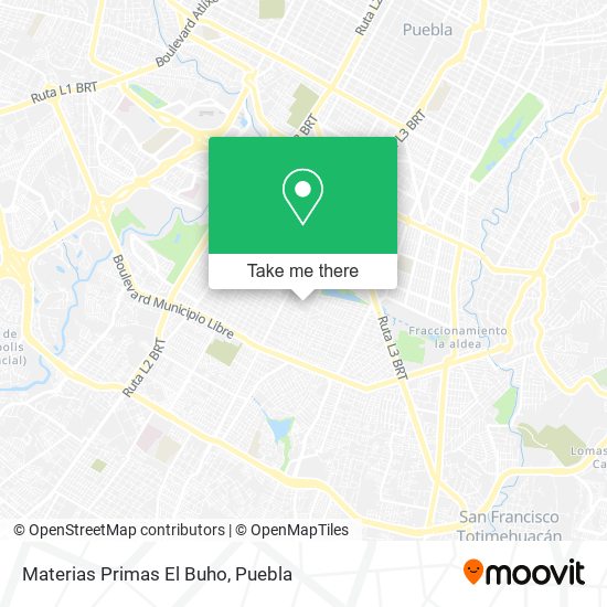Mapa de Materias Primas El Buho