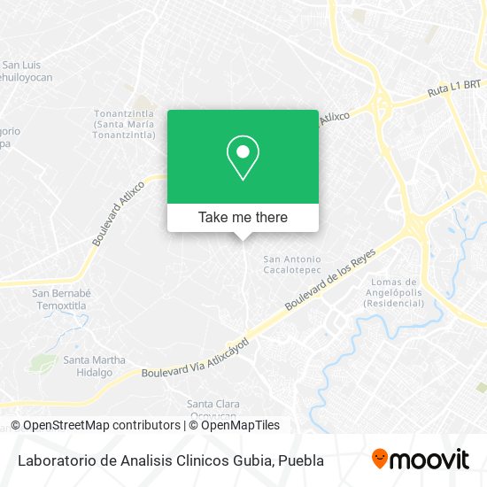 Laboratorio de Analisis Clinicos Gubia map