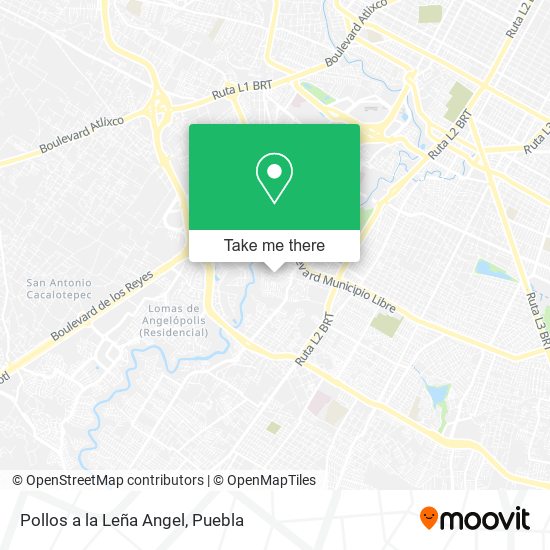 Mapa de Pollos a la Leña Angel