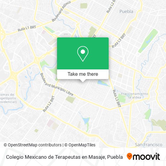 Colegio Mexicano de Terapeutas en Masaje map