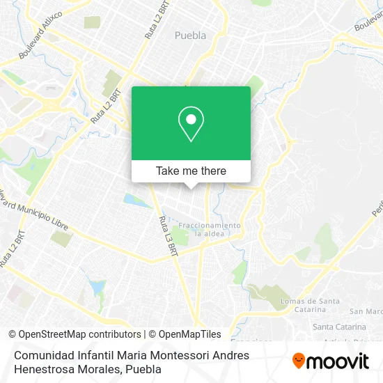 Comunidad Infantil Maria Montessori Andres Henestrosa Morales map