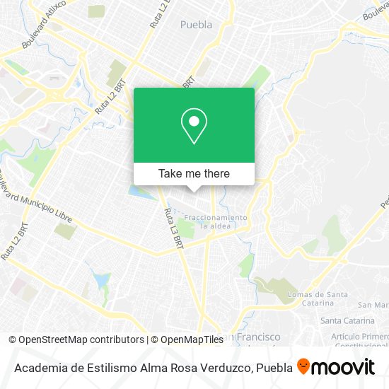 Mapa de Academia de Estilismo Alma Rosa Verduzco