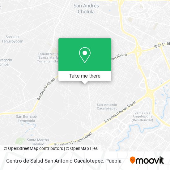 Mapa de Centro de Salud San Antonio Cacalotepec