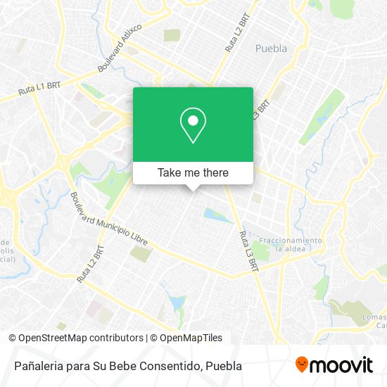 Mapa de Pañaleria para Su Bebe Consentido