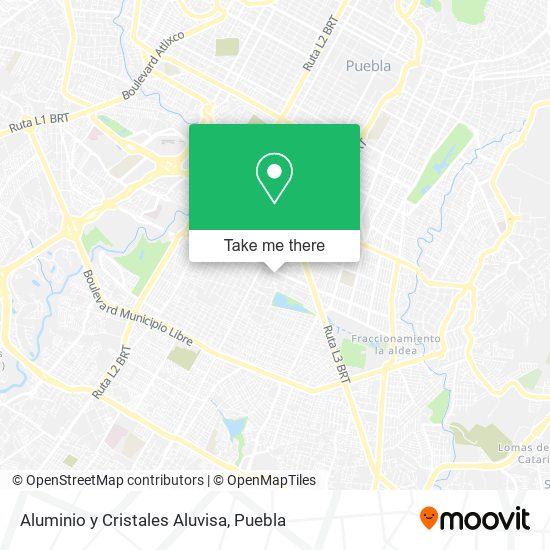 Mapa de Aluminio y Cristales Aluvisa