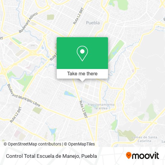 Mapa de Control Total Escuela de Manejo