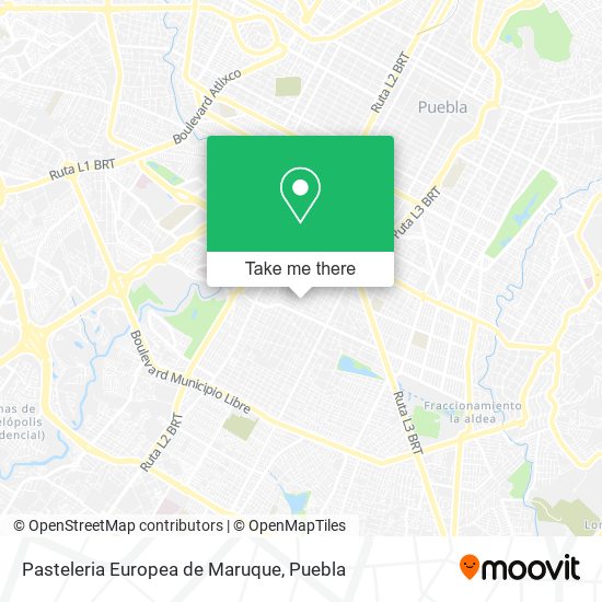 Mapa de Pasteleria Europea de Maruque