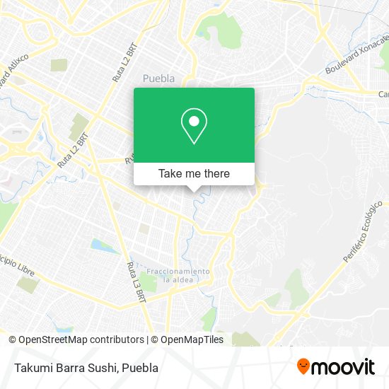 Takumi Barra Sushi map