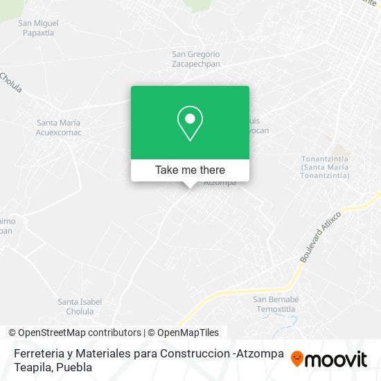 Ferreteria y Materiales para Construccion -Atzompa Teapila map