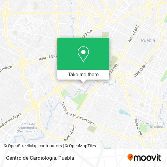 Mapa de Centro de Cardiologia