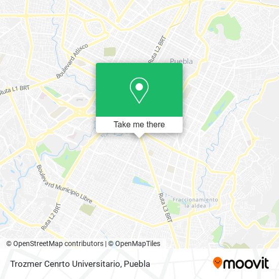 Trozmer Cenrto Universitario map