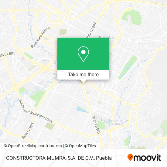 Mapa de CONSTRUCTORA MUMRA, S.A. DE C.V.