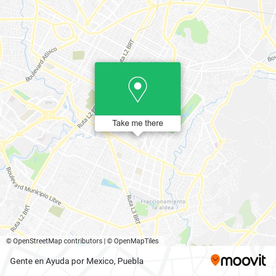 Mapa de Gente en Ayuda por Mexico