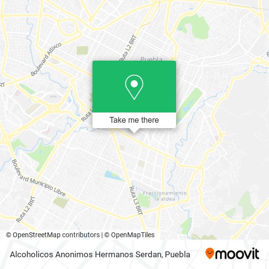Alcoholicos Anonimos Hermanos Serdan map