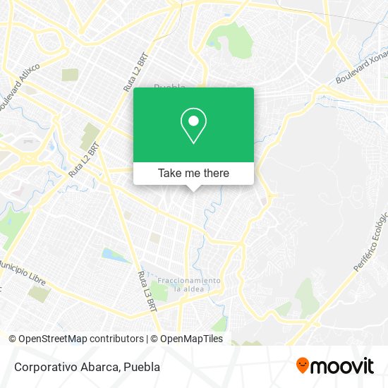 Corporativo Abarca map