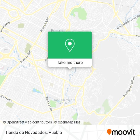 Mapa de Tienda de Novedades