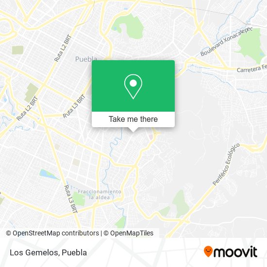 Mapa de Los Gemelos