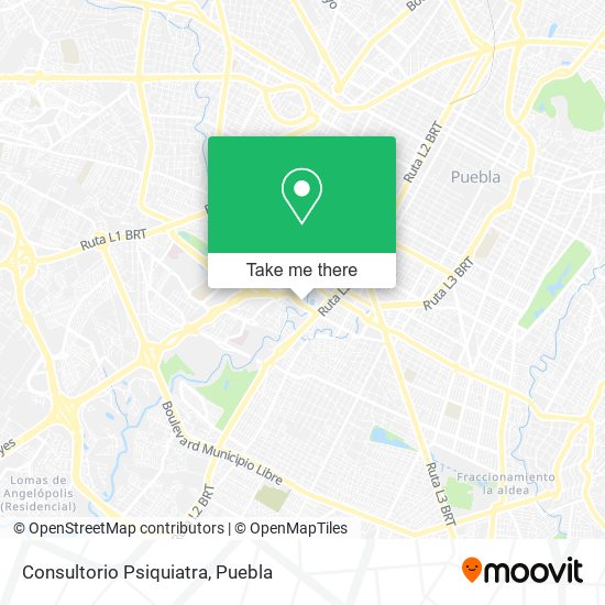 Mapa de Consultorio Psiquiatra