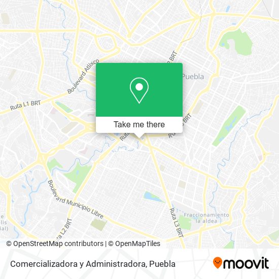 Comercializadora y Administradora map