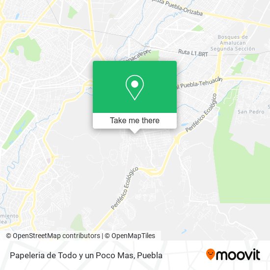 Papeleria de Todo y un Poco Mas map