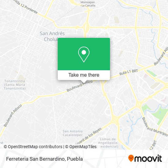 Ferreteria San Bernardino map